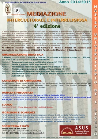 Locandina Master Mediazione interculturale e interreligiosa_4 edizione