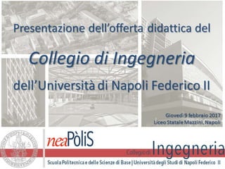 Presentazione della Scuola di Ingegneria di Napoli