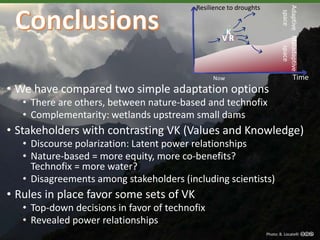 Nature-based vs. technological approaches to adaptation to climate change in the Peruvian Andes