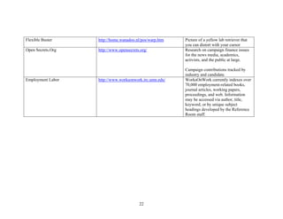 Locating Legal  Information On The Web