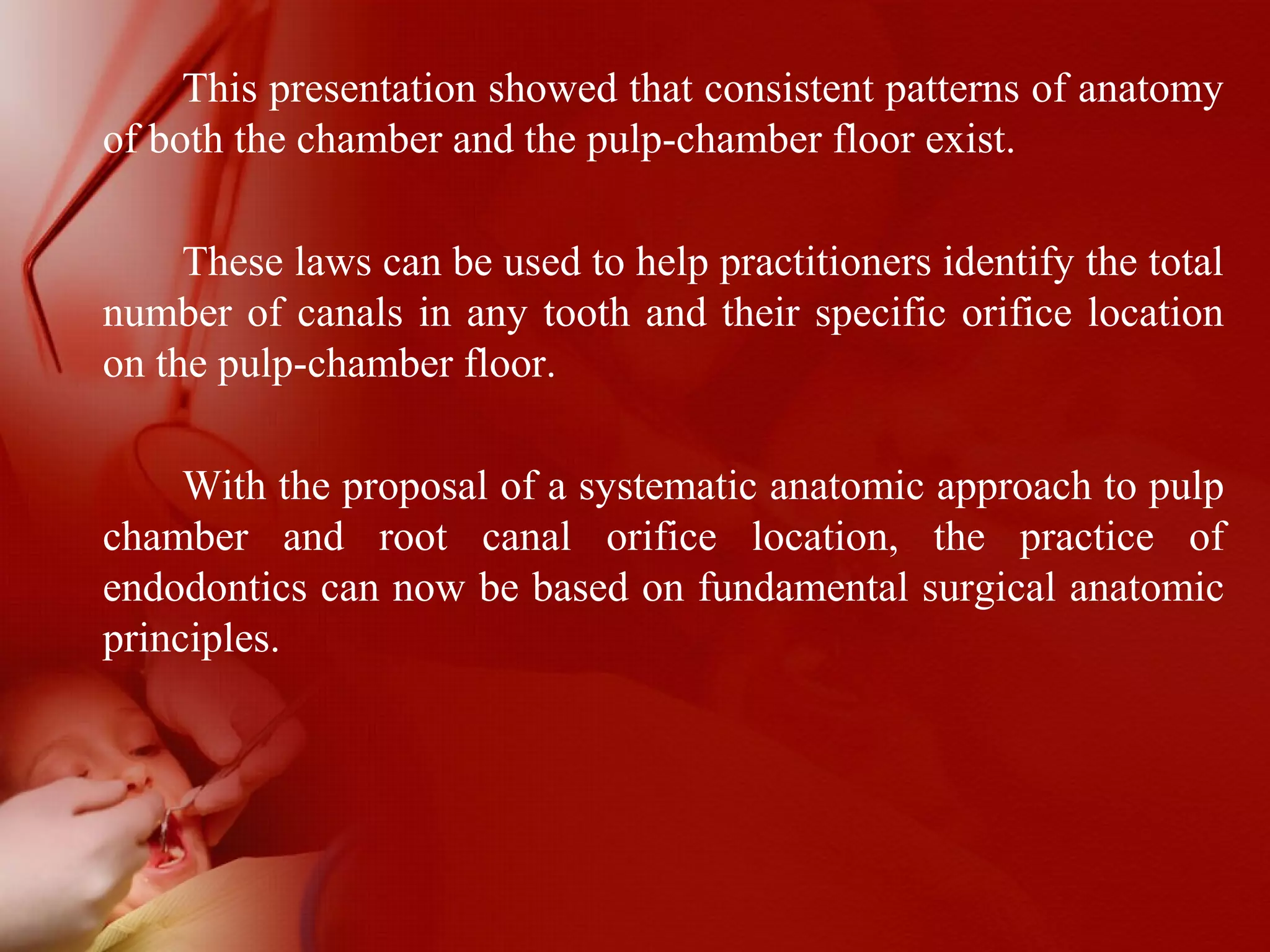 Locating root canal orifice in molar RCT | PPT