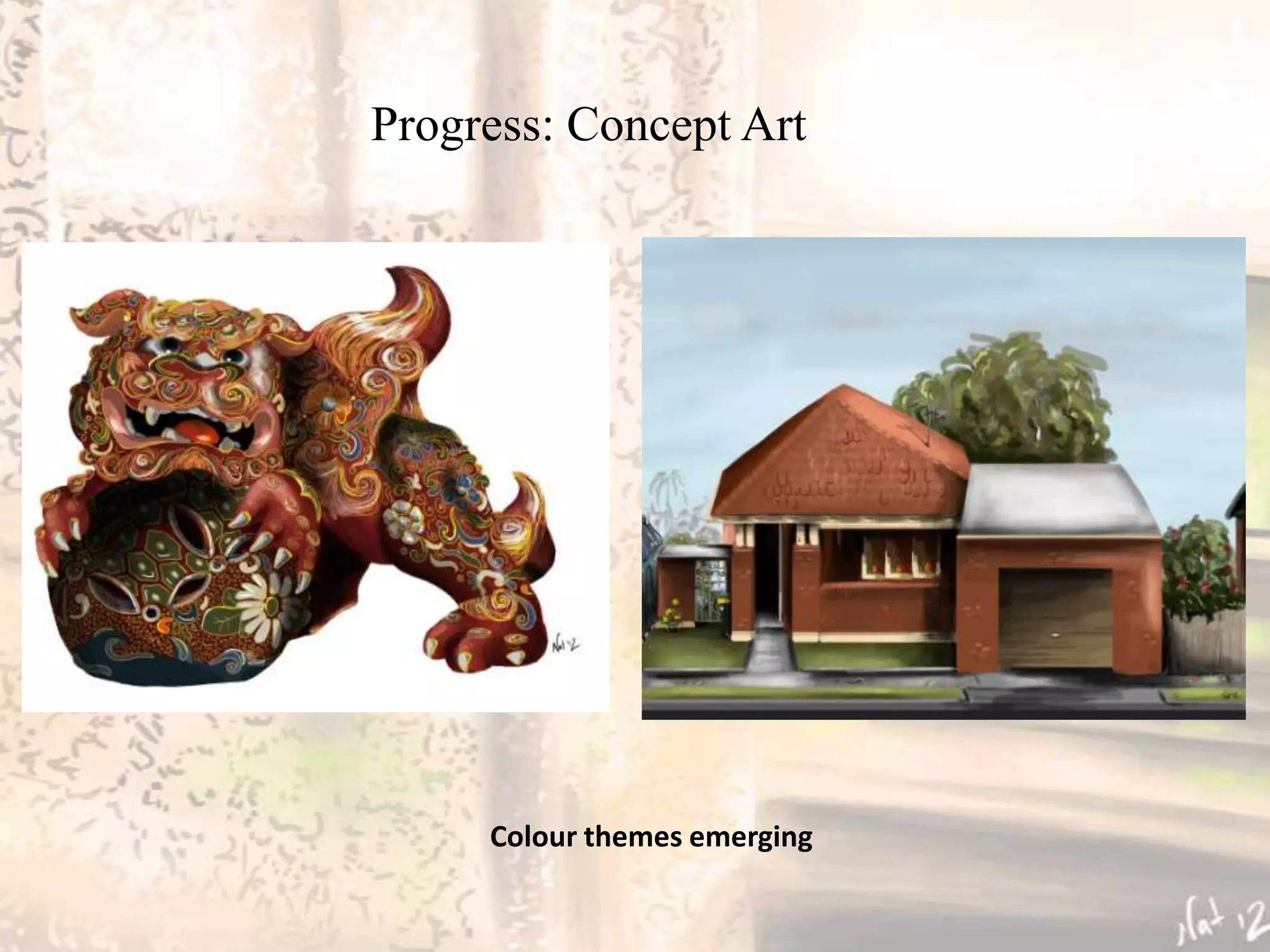 Progress: Concept Art




     Colour themes emerging
 