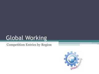 Global Working
Competition Entries by Region
 