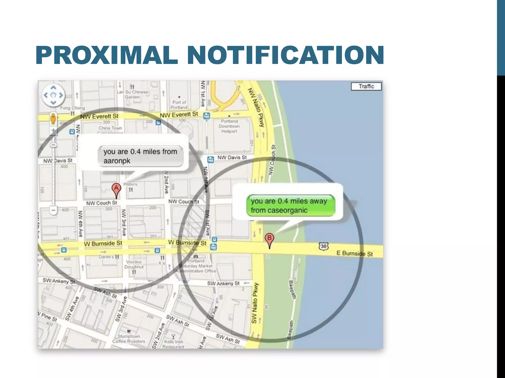 PROXIMAL NOTIFICATION
 