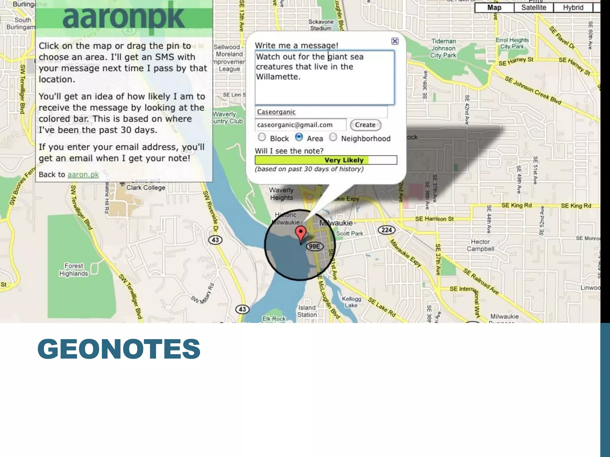 GEONOTES
Location-Based Reminders




GEONOTES
 