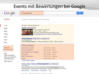 Events mit Bewertungen bei Google
 