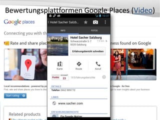Bewertungsplattformen Google Places (Video)
 