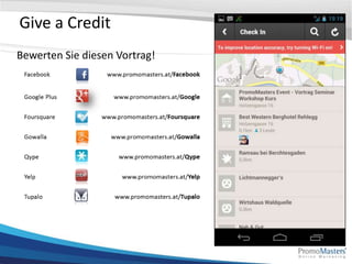 Give a Credit
Bewerten Sie diesen Vortrag!
 