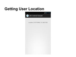 Getting User Location
 
