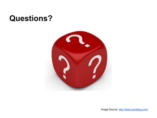 Questions?




             Image Source: http://www.smoblog.com/
 