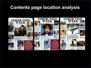 Contents page location analysis

 