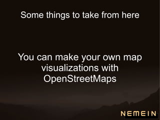 OpenStreetMap-based vector navigation 