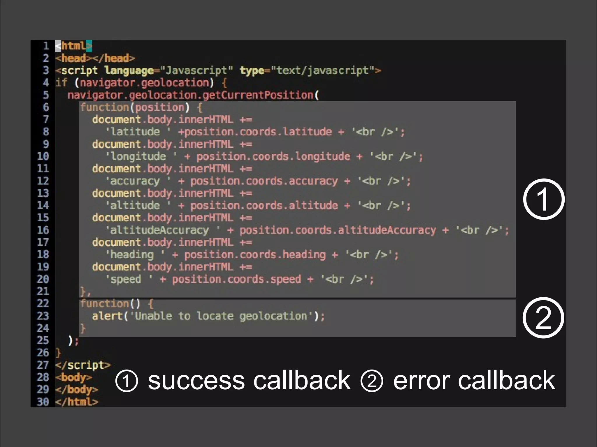 navigator.geolocation.getCurrentPosition if  condition is required, in case browser does not support geolocation 