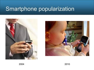 Smartphone popularization




    2004             2010
 