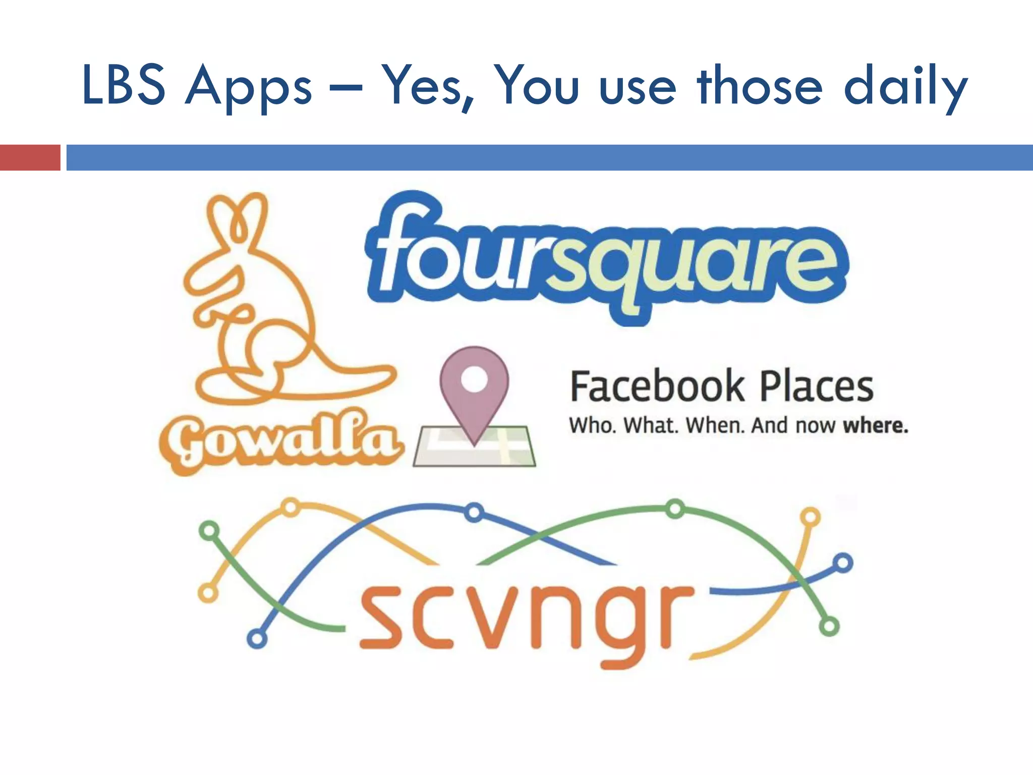 LBS Apps – Yes, You use those daily
 