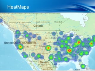 HeatMaps | Internet Access Growth


• Heat maps should only be used for high
  density data
 