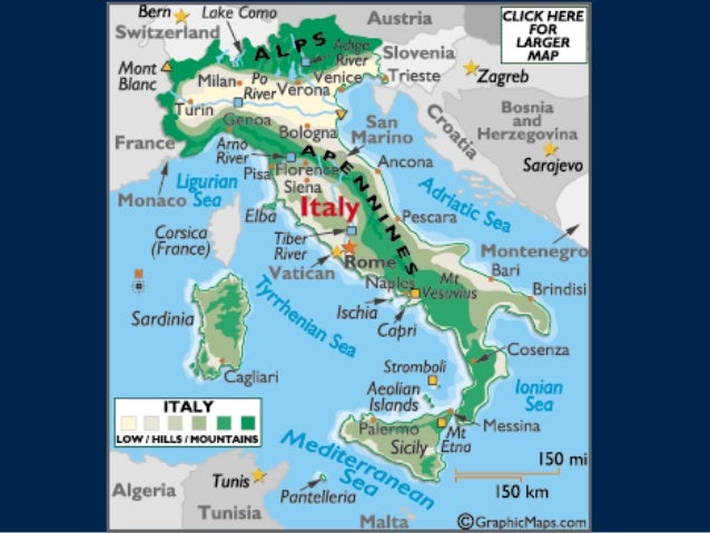 Italy Natural Resources Map Location, Climate, And Natural Resources Of Italy And Germany