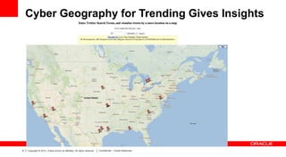 Cyber Geography for Trending Gives Insights

8

Copyright © 2012, Oracle and/or its affiliates. All rights reserved.

Confidential – Oracle Restricted

 
