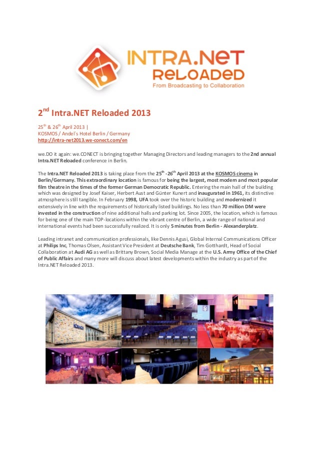 2nd Intra Net Reloaded 2013