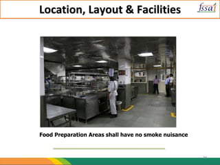 Location, Layout & Facilities
Food Preparation Areas shall have no smoke nuisance
34
 