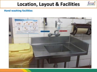 Location, Layout & Facilities
Hand washing facilities
60
 
