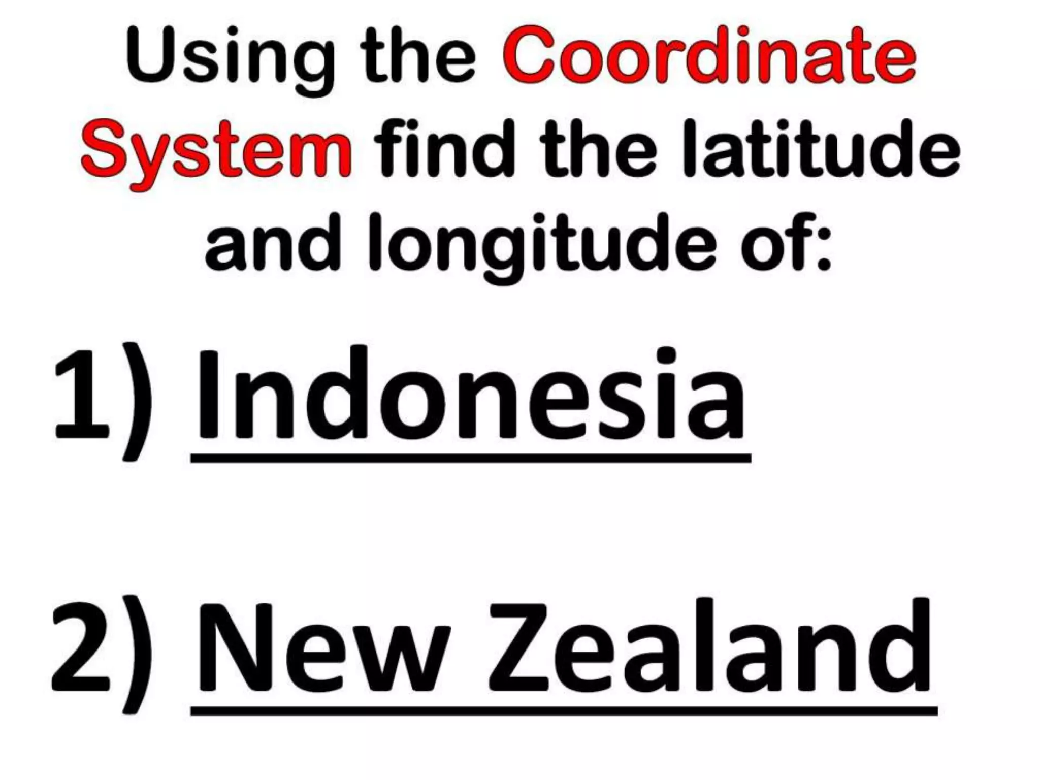 Location of the Philippines using coordinate system