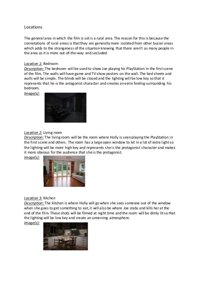 Locations For Short Film