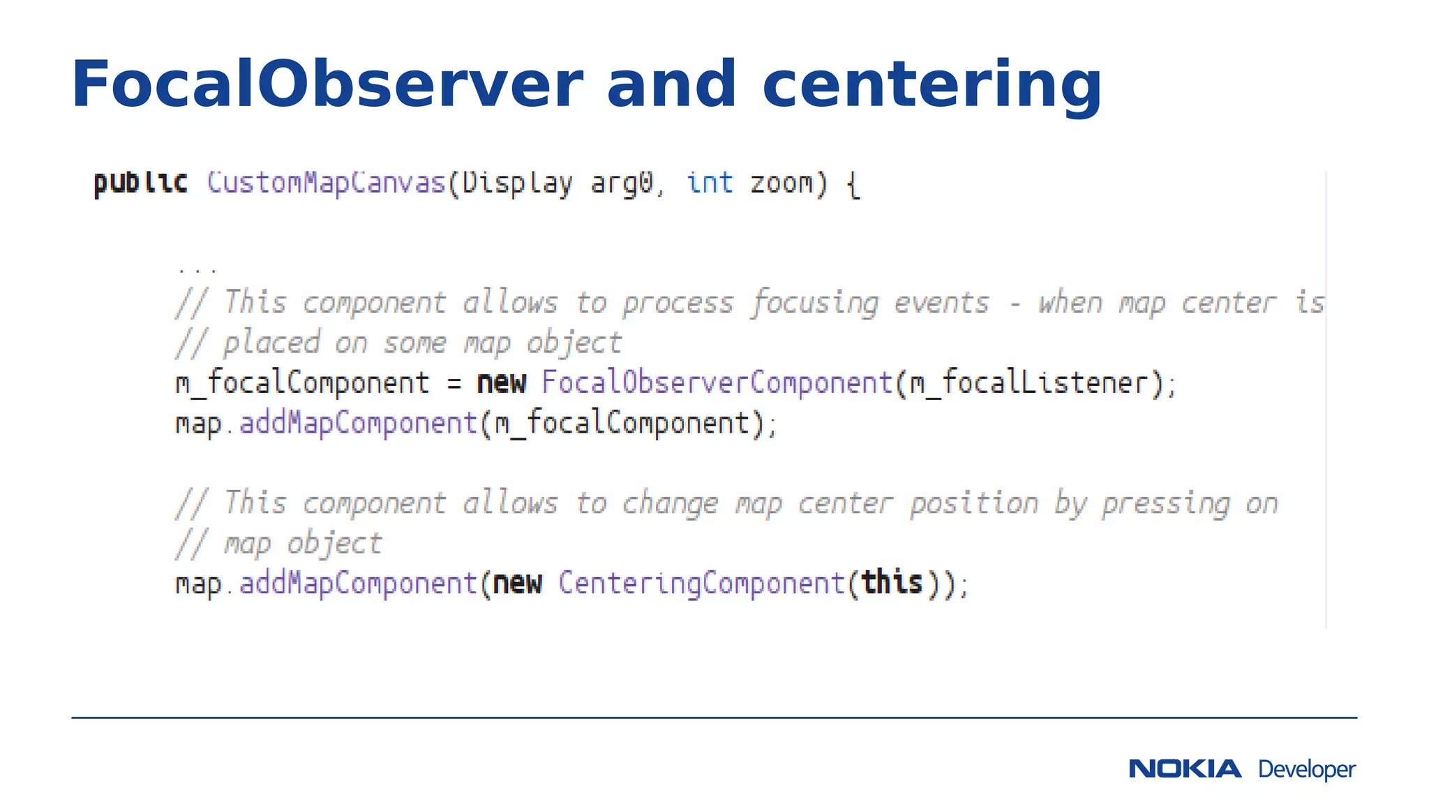FocalObserver and centering
 