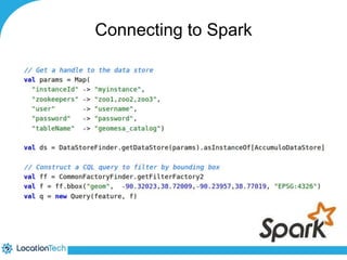 Connecting to Spark 
 