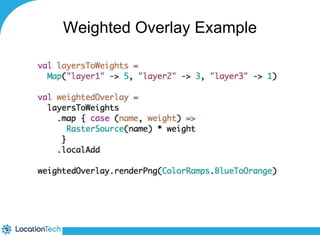 Weighted Overlay Example 
 