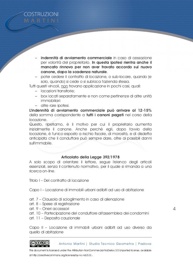 Locazione Commerciale Aspetti Generali E Normativi