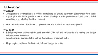 Lochan PDF ofmgeology site investigation Engineering | PDF