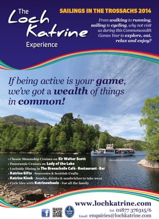 Loch Katrine leaflet 2014 Glasgow Games by G3 Creative