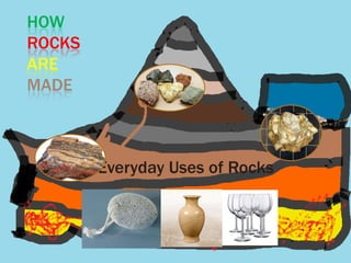 HOW
ROCKS
ARE
MADE
Everyday Uses of Rocks
 