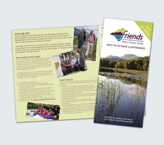 Friends Loch Lomond leaflet design