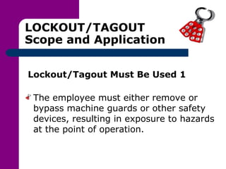 Lock Out Tag Out | PPT