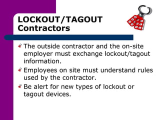 Lock Out Tag Out | PPT