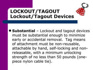 Lock Out Tag Out | PPT