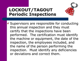 Lock Out Tag Out | PPT