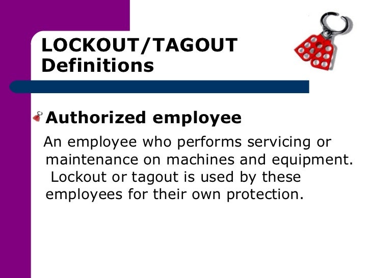 Lock Out Tag Out