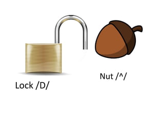 Nut /^/
Lock /D/
 