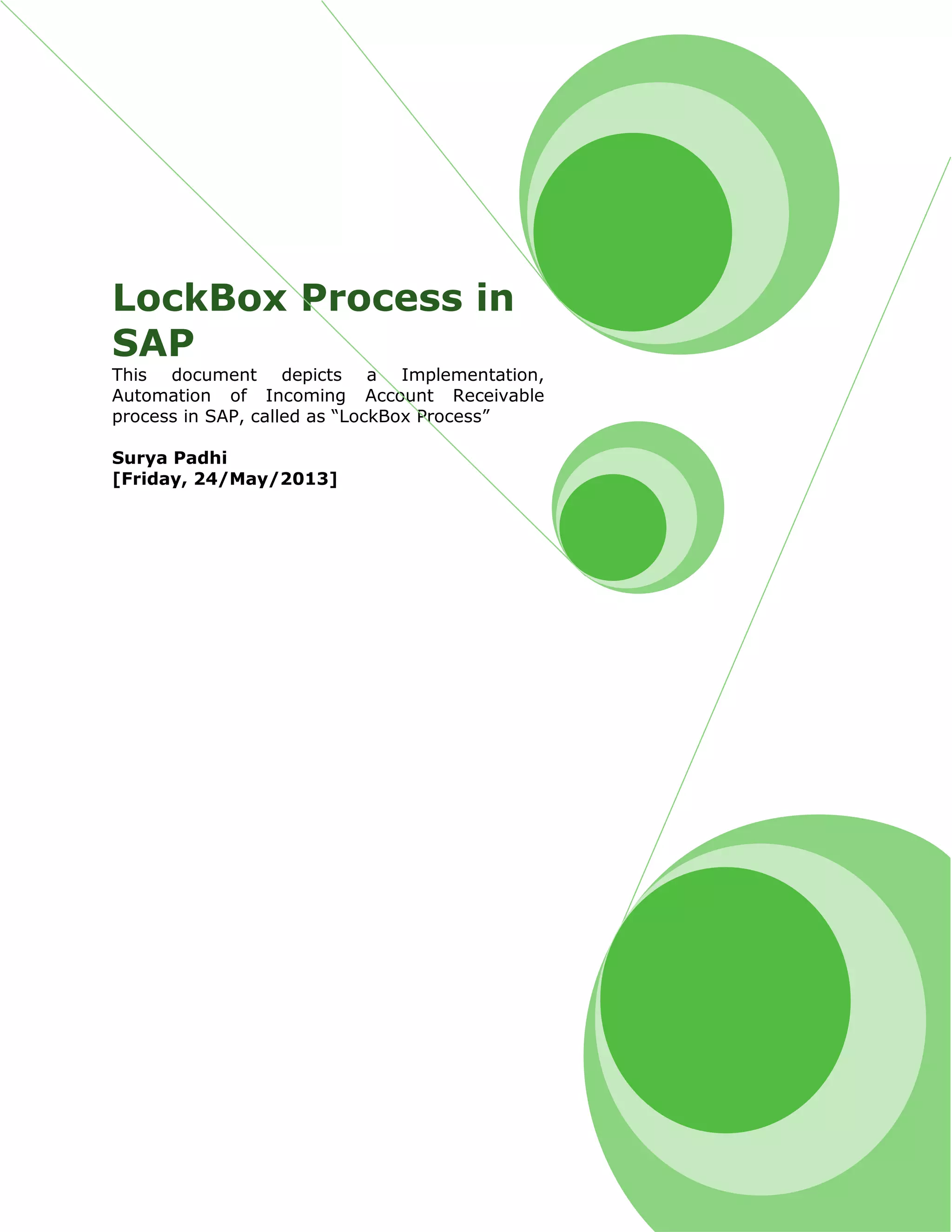 SAP Lock Box Process PDF