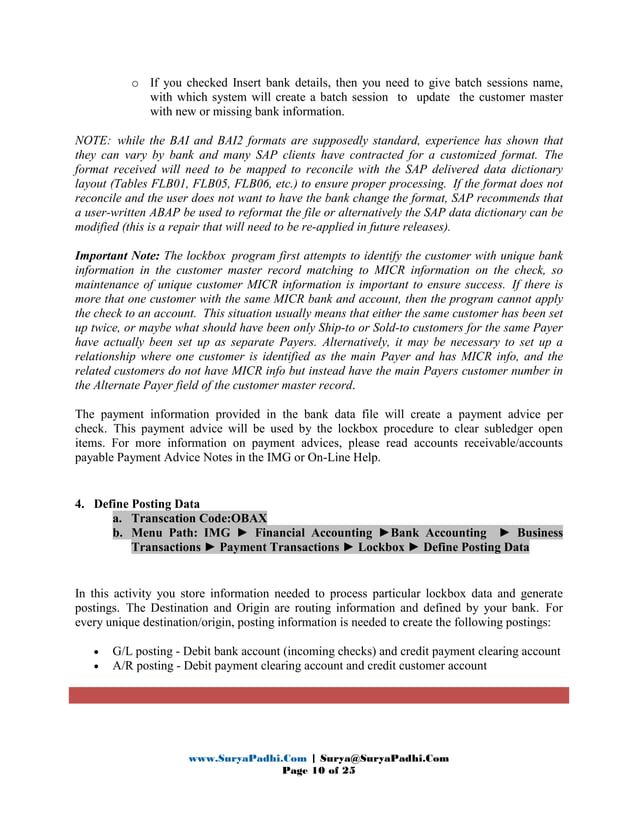 SAP Lock Box Process PDF