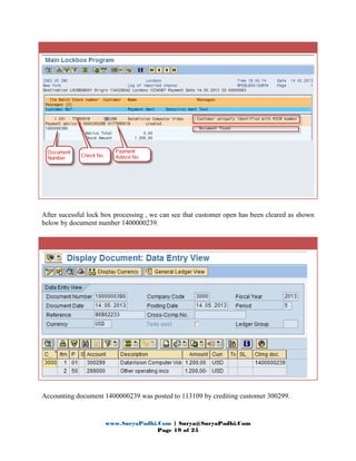 SAP Lock Box Process | PDF