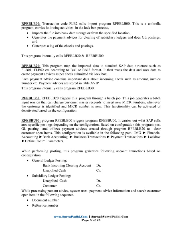 SAP Lock Box Process PDF