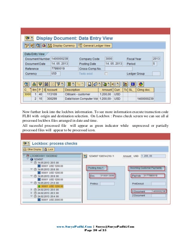 SAP Lock Box Process