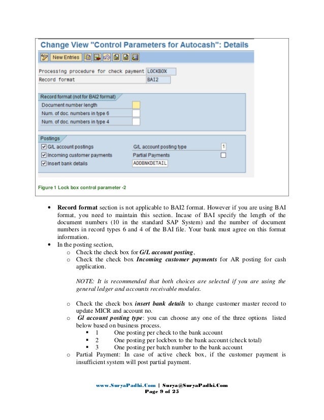 SAP Lock Box Process