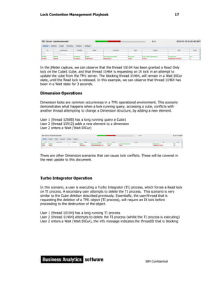 TM1 Planning Analytics - Locking Contention Guide | PDF