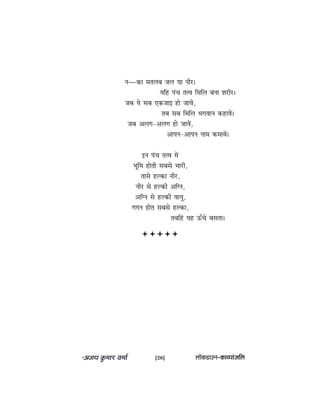 ve—keâe celeueye peue Ùee veerj~
Ùeefn hebÛe lelJe efceefue yevee Mejerj~
peye Ùes meye SkeâpeeF nes peeJeW,
leye meye efceefue YeieJeeve keâneJeW~
peye Deueie-Deueie nes peeJeW,
Deeheve-Deeheve veece keâceeJeW~
Fve hebÛe lelJe ceW
Yetefce nesleer meyemes Yeejer,
leemes nukeâe veerj,
veerj mes nukeâer Deefive,
Deefive mes nukeâer JeeÙeg,
ieieve nesle meyemes nukeâe,
leyeefnb Ùen TBÛes yemelee~
[26] uee@keâ[eGve–keâeJÙeebpeefue
 