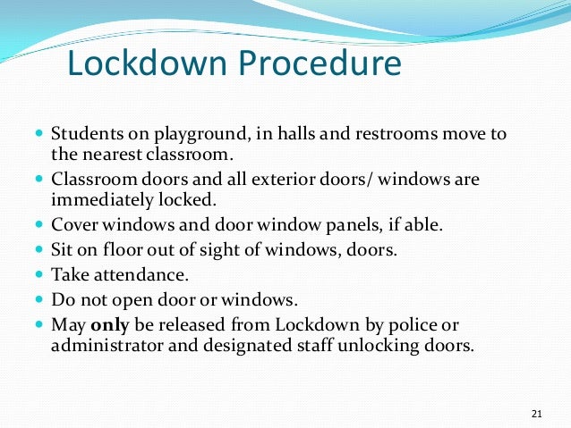 School Lockdown Drill Letter To Parents School Lockdown Drill Letter To Parents